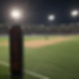 Live cricket broadcast on television