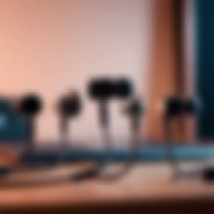 Sound Quality Comparison Among Brands An illustration comparing sound quality across various affordable earphone brands