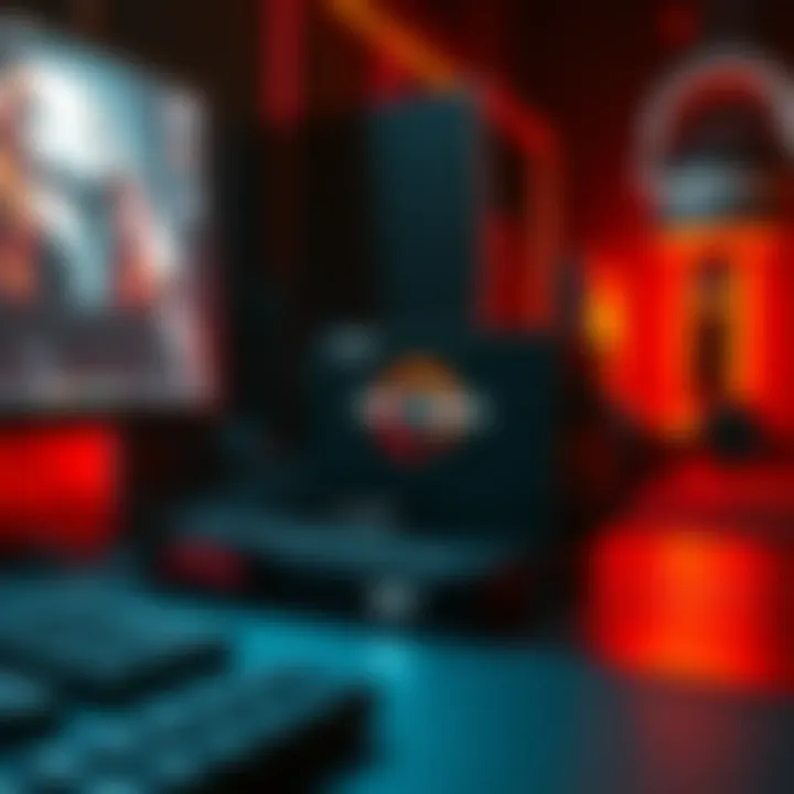 Visual representation of the AMD Ryzen 9 5900X in a gaming setup highlighting its capabilities