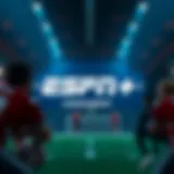 Illustration depicting ESPN+ subscription offerings
