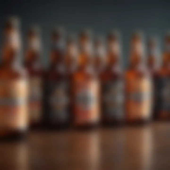 Artisanal craft beers showcasing the diversity of UK alcohol delivery options