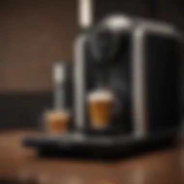 User-friendly interface of a Nespresso machine demonstrating ease of operation