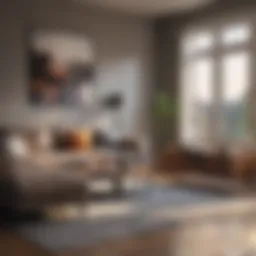 Stylish living room furniture with modern aesthetic