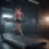 High-performance treadmill showcasing advanced features for marathon training