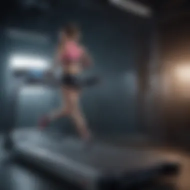 Advanced Treadmill Features High-performance treadmill showcasing advanced features for marathon training