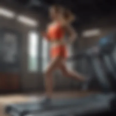 Incline Training Benefits Runner using a treadmill with incline adjustment during a training session