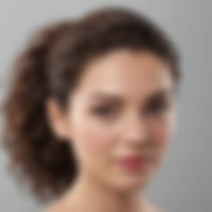 Close-up of hair being dried with a soft bonnet dryer