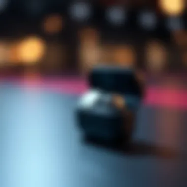 Sleek Design of Modern True Wireless Earbuds Modern design of true wireless earbuds
