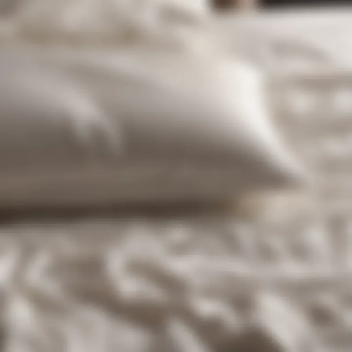 Breathable Organic Cotton Cover of Saatva King Size Bed