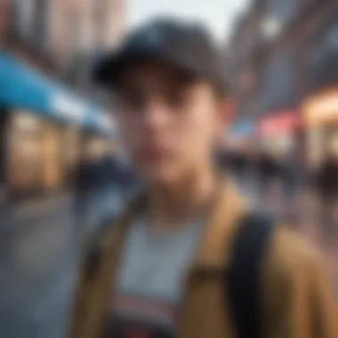 Expressing Urban Stories Young artist capturing urban street life