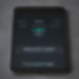 Illustration of Android device password settings