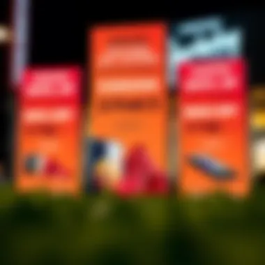 Promotional banners highlighting discounts and deals for Samsung Z Fold 3