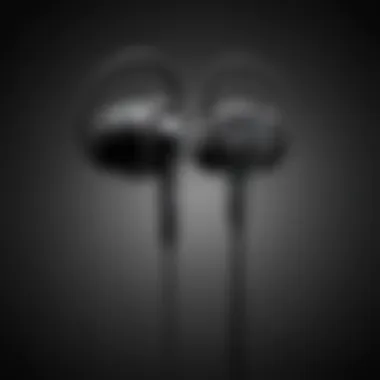 Detailed view of AKG Samsung earphones specifications and features