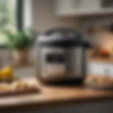 An Instant Pot in a modern kitchen setting emphasizing versatility