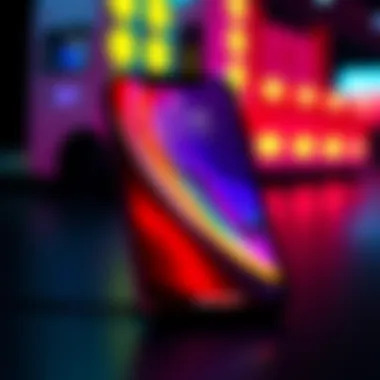 Display quality of iPhone X highlighting vibrant colors