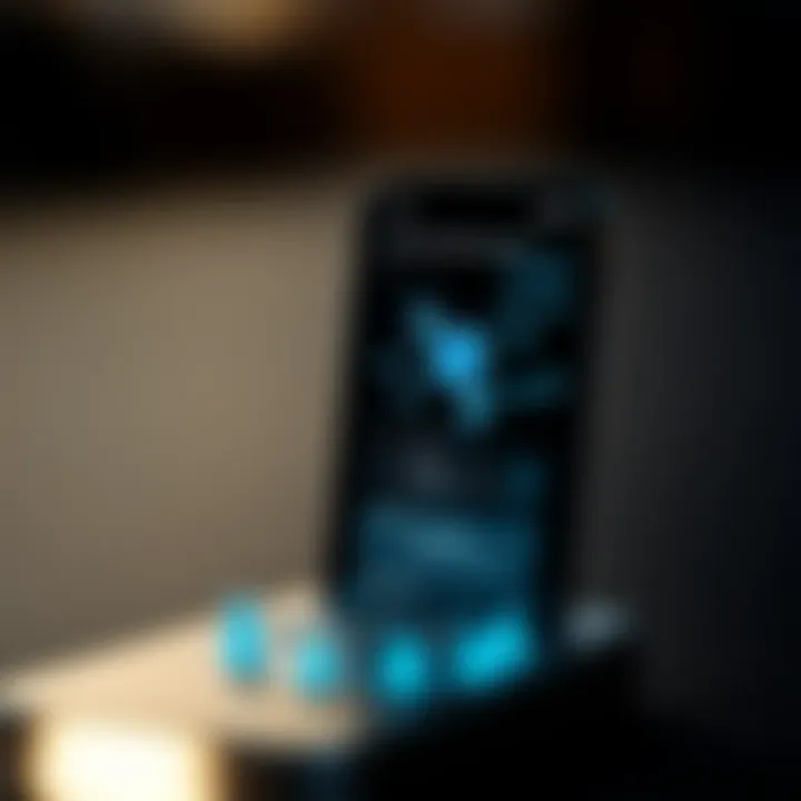 Graphic showcasing common threats to iPhone security