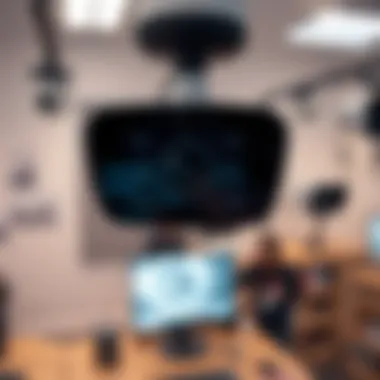 A visual representation of webcam usage in various fields like education and security