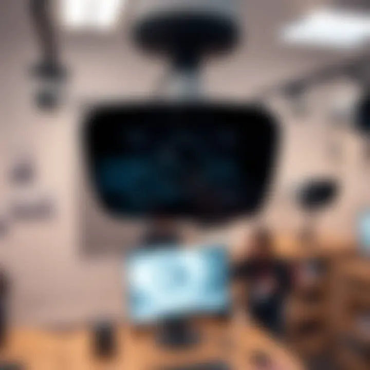 A visual representation of webcam usage in various fields like education and security