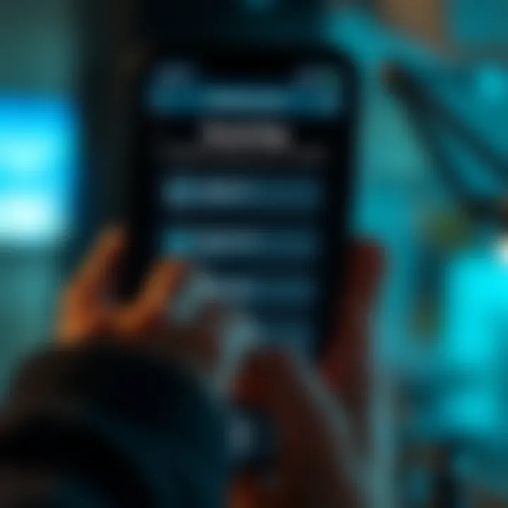 Intuitive Design of Scanning Applications User selecting options on a multi-page scanner app with intuitive design