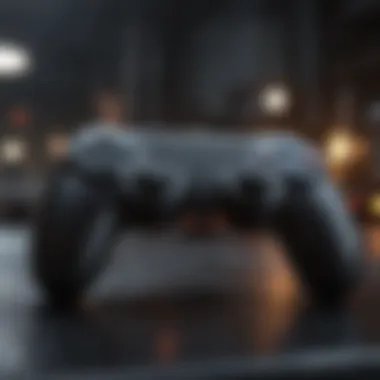 Controller in motion during gameplay