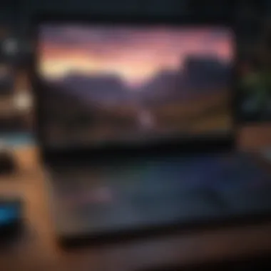 Personalized Tech Aesthetics Laptop with customizable RGB keyboard