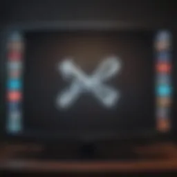 Illustration of Disney Plus logo on TV screen