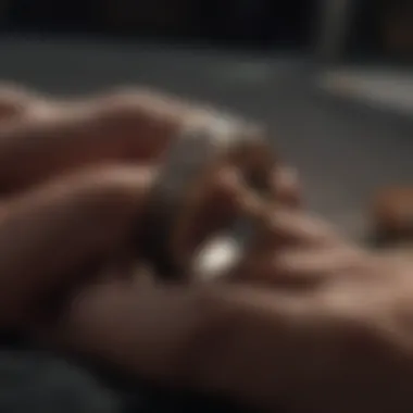 Dramatic lighting enhancing the allure of Nathan Drake's ring