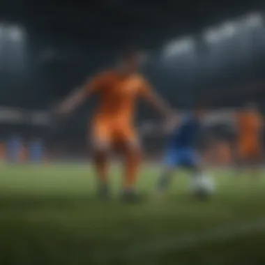 Dynamic Soccer Action on Screen