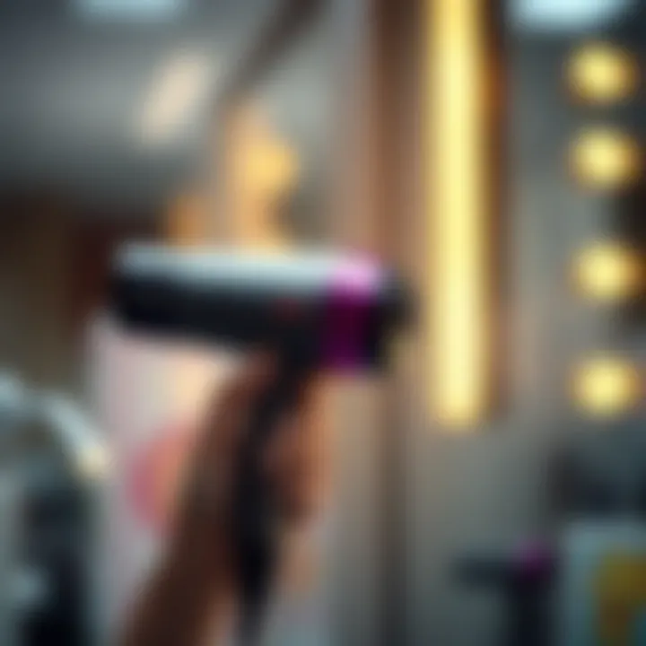 Innovative technology features of the Dyson hair dryer