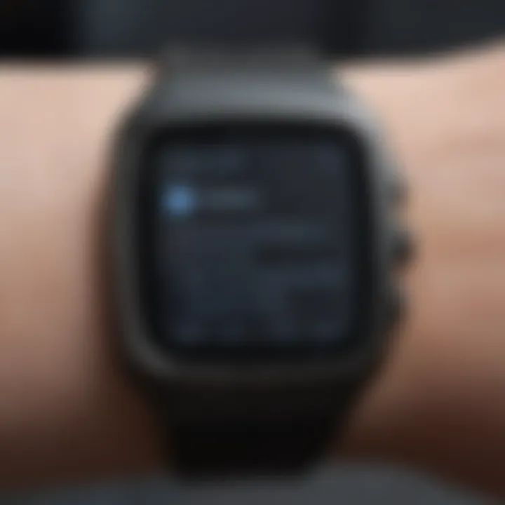 Innovative visualization of email app on smartwatch