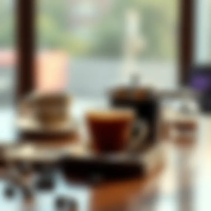 The Cultural Landscape of Espresso Enjoyment A serene coffee setup illustrating the culture around espresso