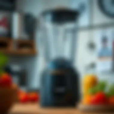 User-friendly interface of a small blender