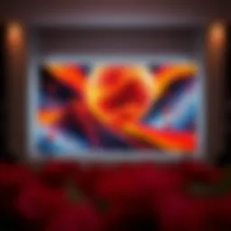 Luxurious 85-inch television showcasing vibrant picture quality