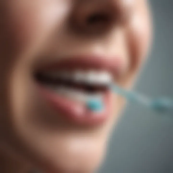 Person using Sonicare toothbrush for effective dental care