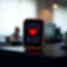 A sleek medical alert device showcasing advanced technology.