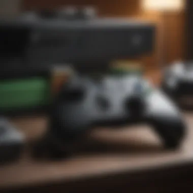 An assortment of Xbox One accessories and games for sale