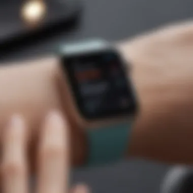 An Apple Watch displaying health tracking features.