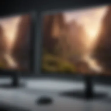 A side-by-side comparison of different refresh rates on ASUS gaming monitors.