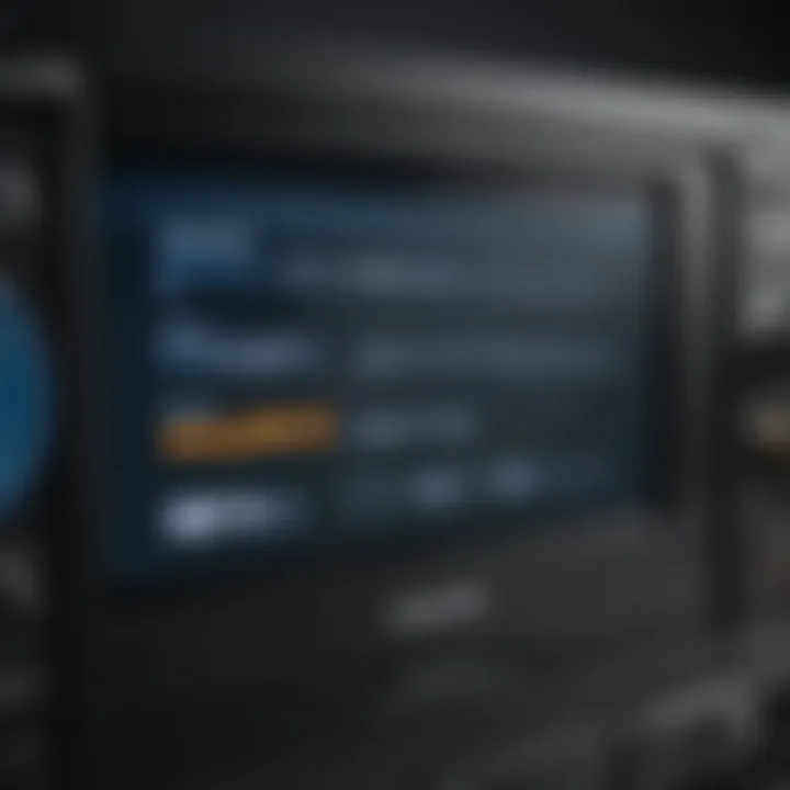 User interface of Amazon Prime on a Blu-ray player screen.