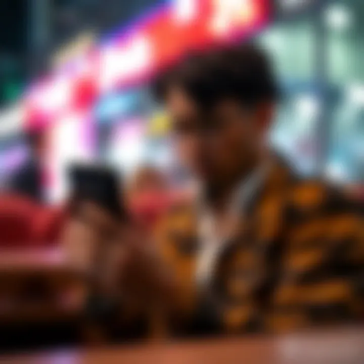 User Experience with Call Recording Apps User navigating a call recording app on Android device