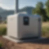 An innovative C inverter portable power station in an outdoor setting