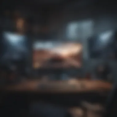 Immersive Gaming Experience with 32-Inch Monitors High-resolution gaming setup featuring a 32-inch monitor