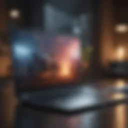 Innovative laptop design in modern setting