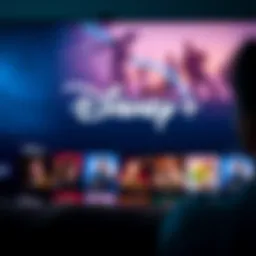 Disney Plus interface showcasing popular shows
