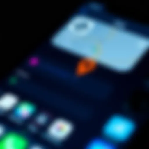 Find My iPhone Interface Detailed view of Find My iPhone interface showing location history