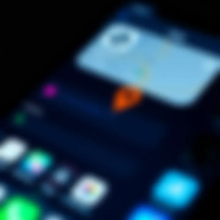 Find My iPhone Interface Detailed view of Find My iPhone interface showing location history