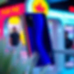 Showcasing the Galaxy F20 FE 5G case with vibrant colors