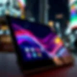 Elegant large WiFi tablet showcasing vibrant display