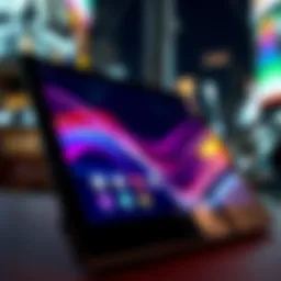 Elegant large WiFi tablet showcasing vibrant display