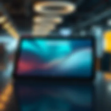 Next-Gen WiFi Tablet Design Futuristic design concept of an advanced WiFi tablet